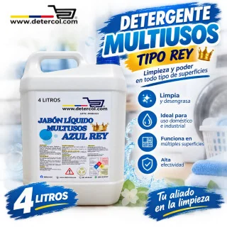 DETERGENTE LIQUIDO MULTIUSOS TIPO REY INDUSTRIAL GALON 4 LITROS