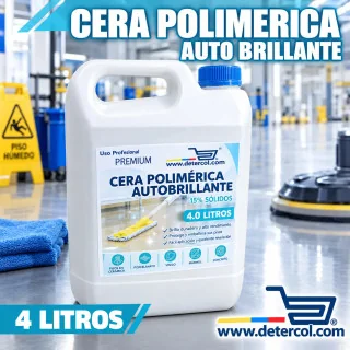 Cera Polimérica Galón 4L – Recupera el Brillo de tus Pisos