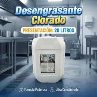 Desengrasante Clorado - Limpieza Industrial Eficaz - Garrafa 20L
