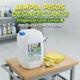 Limpia Pisos Desinfectante 20L | Aroma y Desinfección Profesional