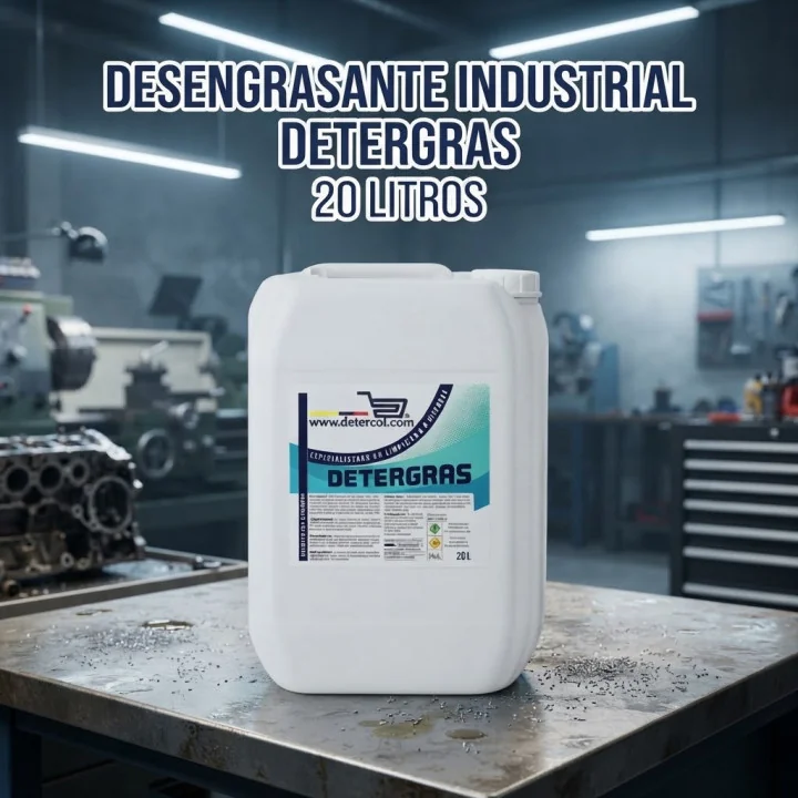 Desengrasante industrial detergras garrafa 20 litros.