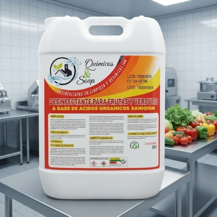 Saniquim 20L | Desinfectante frutas y verduras, seguro y eficaz