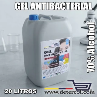 Gel antibacterial para manos garrafa por 20 litros