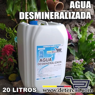 Agua Desmineralizada 20L | Grado Reactivo Tipo IV Industrial
