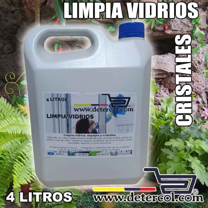 LIMPIA VIDRIOS, ESPEJOS Y CRISTALES GALON 4 LITROS