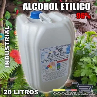 Alcohol Etílico Industrial 96% 20L | Limpieza y Chimeneas