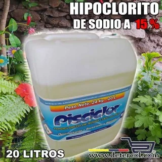 Hipoclorito de Sodio 15% 20L | Desinfectante y Blanqueador