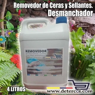 Removedor de ceras, sellantes y desmanchador galón 4 litros.