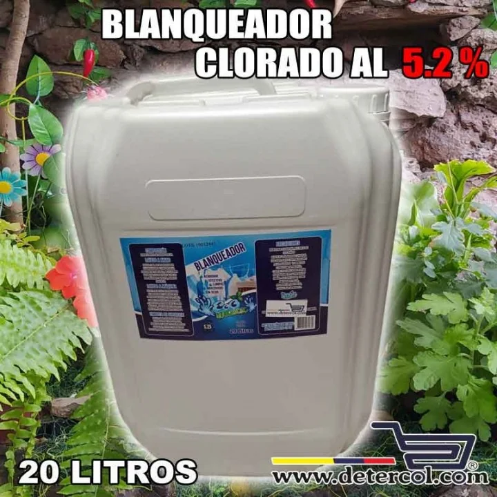 BLANQUEADOR CLORARO AL 5.2% / GARRAFA 20 LITROS