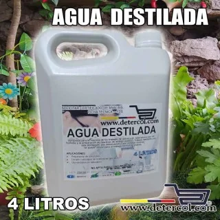 Agua destilada grado reactivo tipo II – Pureza y seguridad 4L