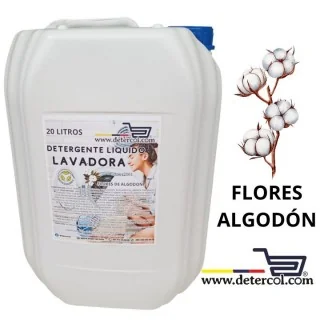 Detergente Líquido Lavadora 20 litros para Ropa Blanca y de Color