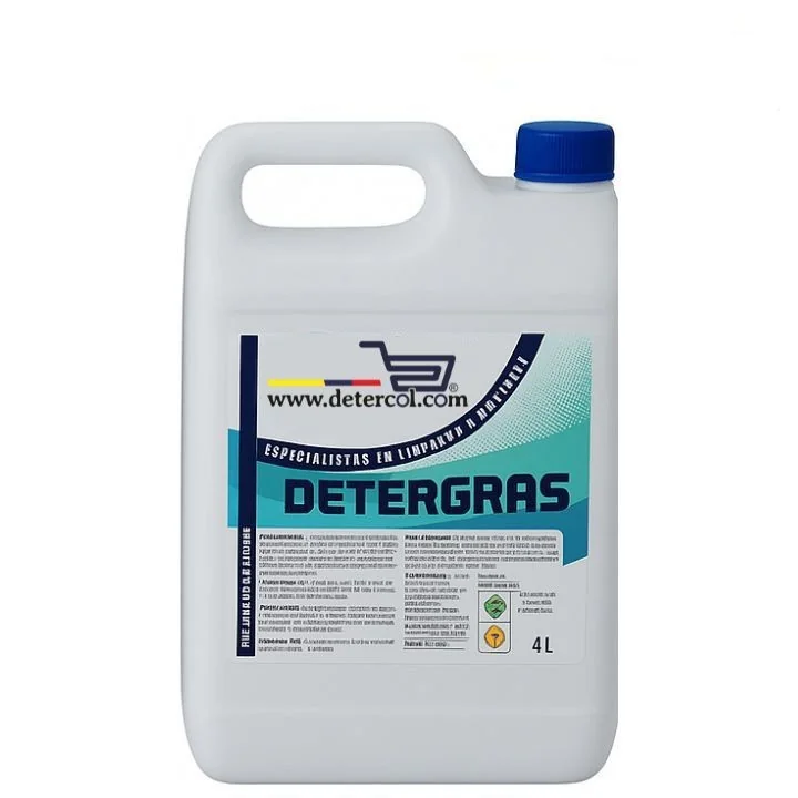 Desengrasante industrial detergras galón por 4 litros.