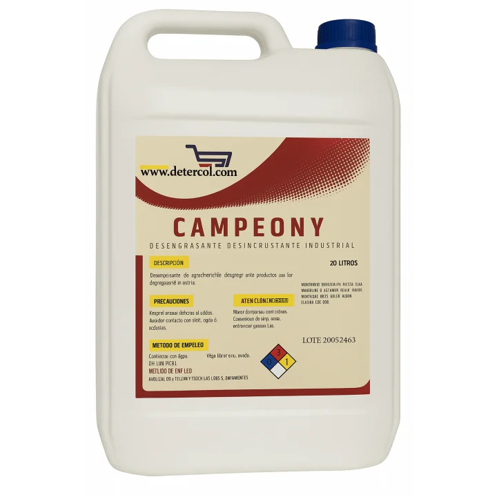 Desincrustante CAMPEONY 4L | Limpieza grasa y hollín industrial