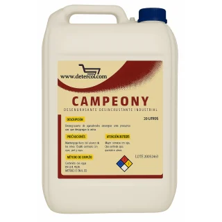 Desincrustante CAMPEONY 20L | Limpieza grasa y hollín industrial