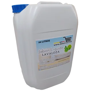 Jabón Lavaloza 20L Alta concentración, desengrasante, aroma limón
