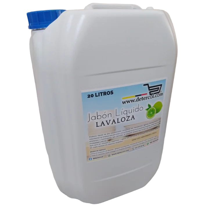 Jabón Lavaloza 20L Alta concentración, desengrasante, aroma limón