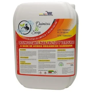 Saniquim 20L | Desinfectante frutas y verduras, seguro y eficaz