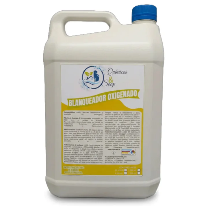 Blanqueador Oxigenado 35% Quitamanchas Ropa | Galón 4 Litros.