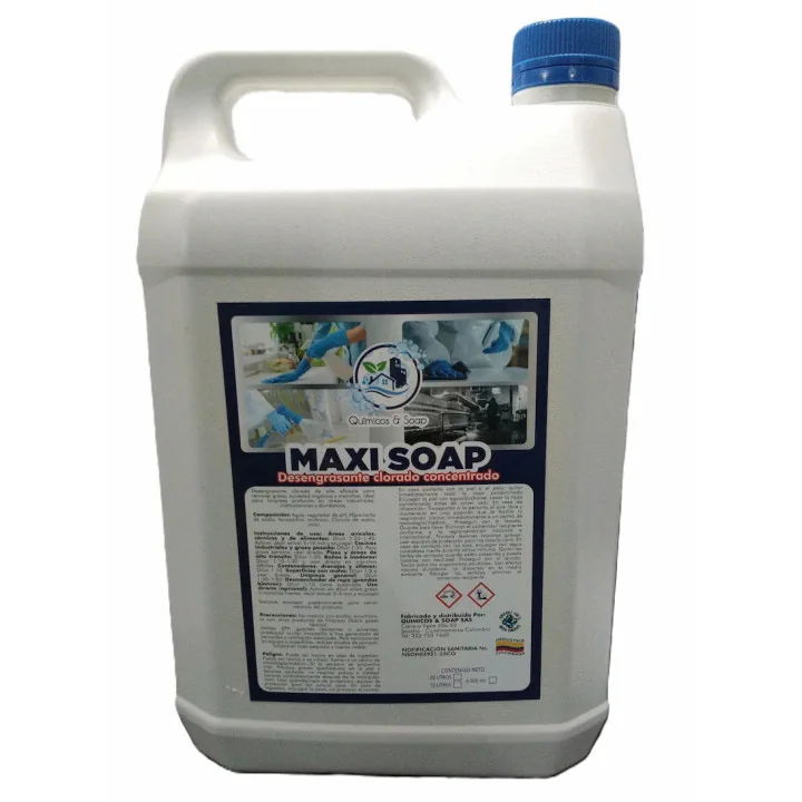 Desengrasante Clorado - Limpieza Industrial Eficaz - Galón 4L