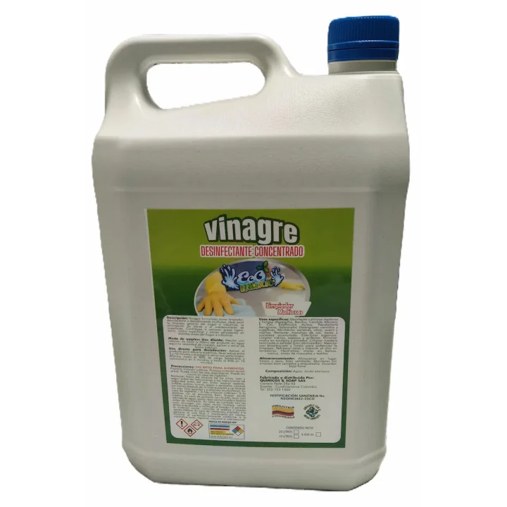 Vinagre Industrial Ácido Acético Galón 4L Limpieza Desincrustante