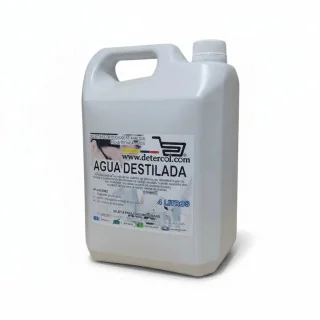 Agua destilada grado reactivo tipo II – Pureza y seguridad 4L