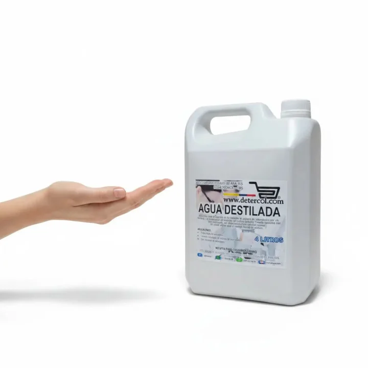 Agua destilada grado reactivo tipo II – Pureza y seguridad 4L