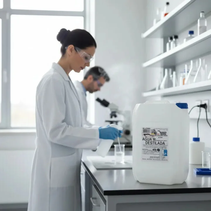 Agua destilada grado reactivo tipo II – Uso en laboratorio