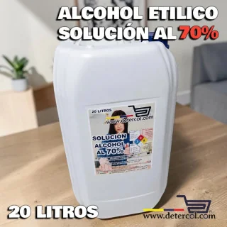Alcohol Etílico al 70% – Garrafa 20 Litros