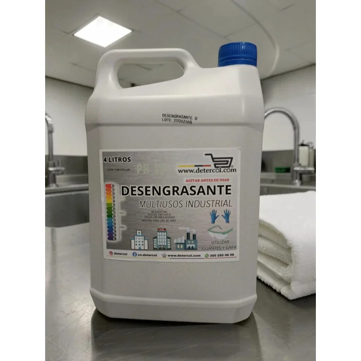 Desengrasante Industrial 4L | Limpieza Extrema para Superficies y Equipos