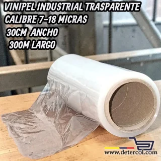 Vinipel Transparente 30 cm x 300 m | Film Stretch para Embalaje y Protección