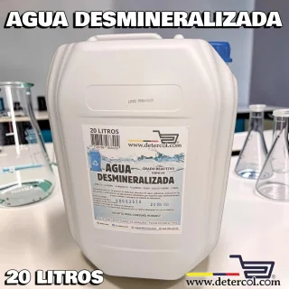 gua Desmineralizada 20 Litros | Alta Pureza para Uso Industrial y Técnico