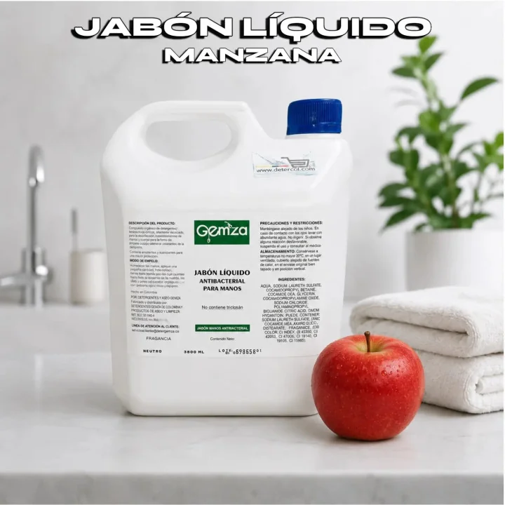 Jabón liquido antibacterial para manos galón 3.8 litros