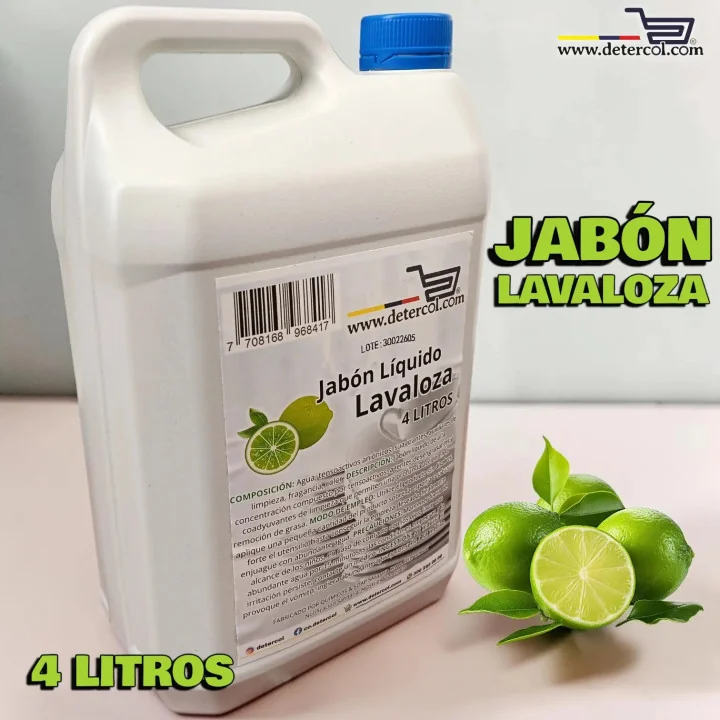 Jabón Lavaplatos Limón 4L Alto Rendimiento