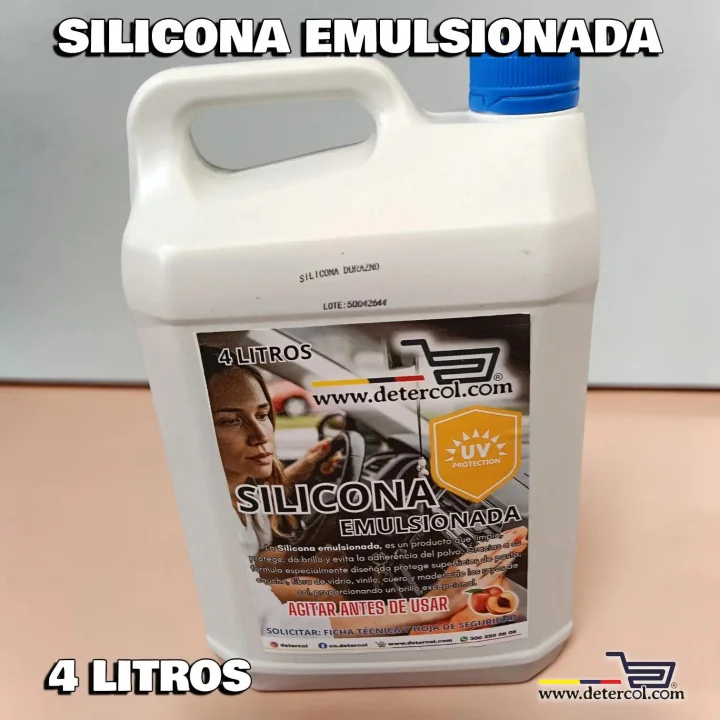 Silicona emulsionada 4 Litros: limpieza, brillo y protección