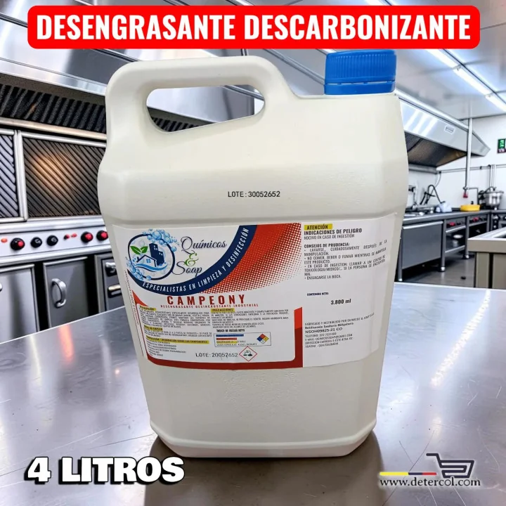 Desincrustante CAMPEONY 4L | Limpieza grasa y hollín industrial