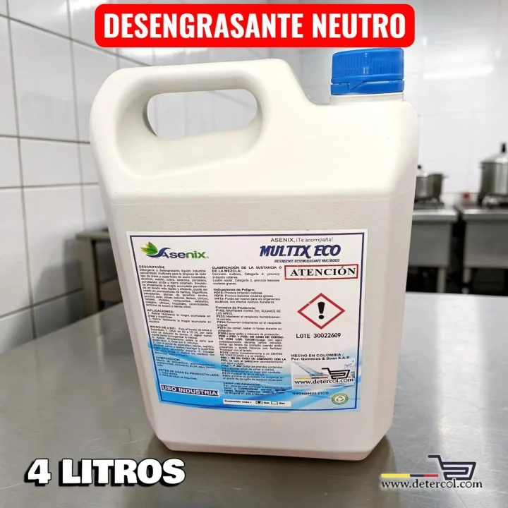 Detergente Desengrasante Multiusos 4L para Industria Alimentaria