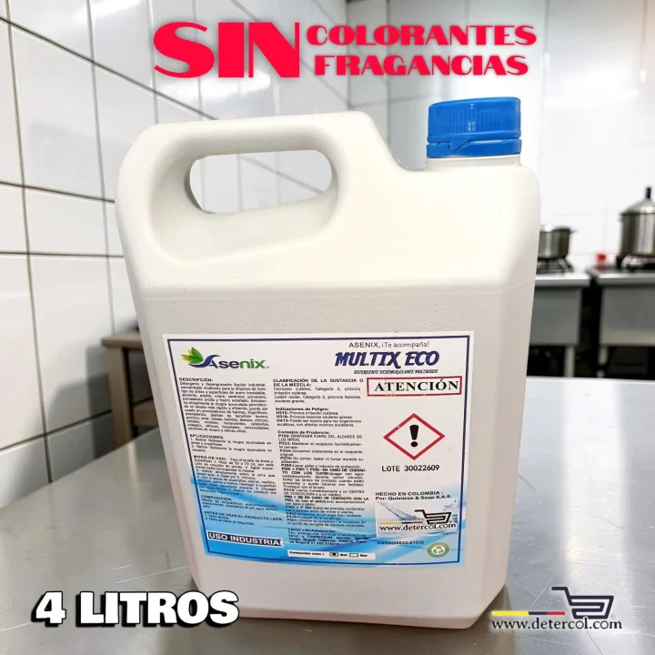 Detergente Desengrasante Multiusos 4L para Industria Alimentaria