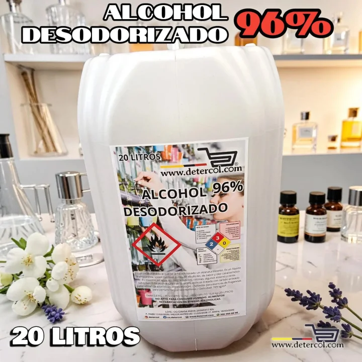 Alcohol Etílico Desodorizado 96% 20L | Uso Profesional