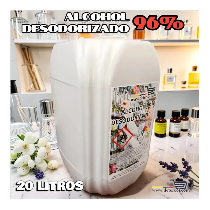 Alcohol Etílico Desodorizado 96% 20L | Uso Profesional