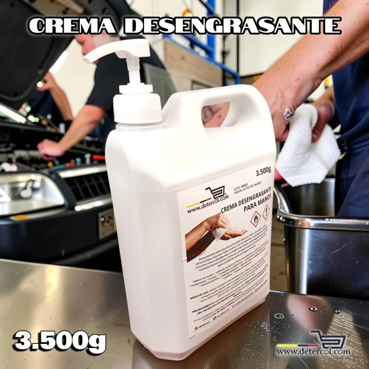 Crema Desengrasante manos 3500g | Uso con y sin Agua Eficaz
