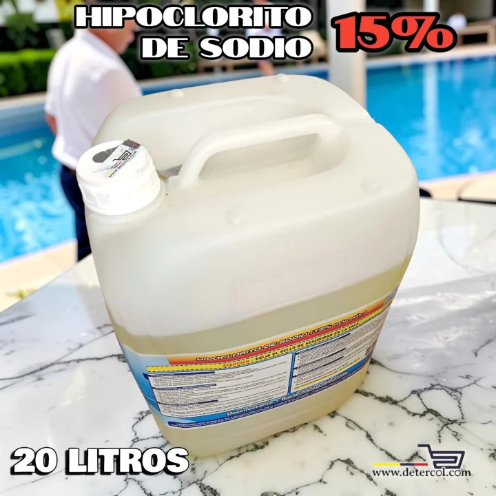 Hipoclorito de Sodio 15% 20L | Desinfectante y Blanqueador