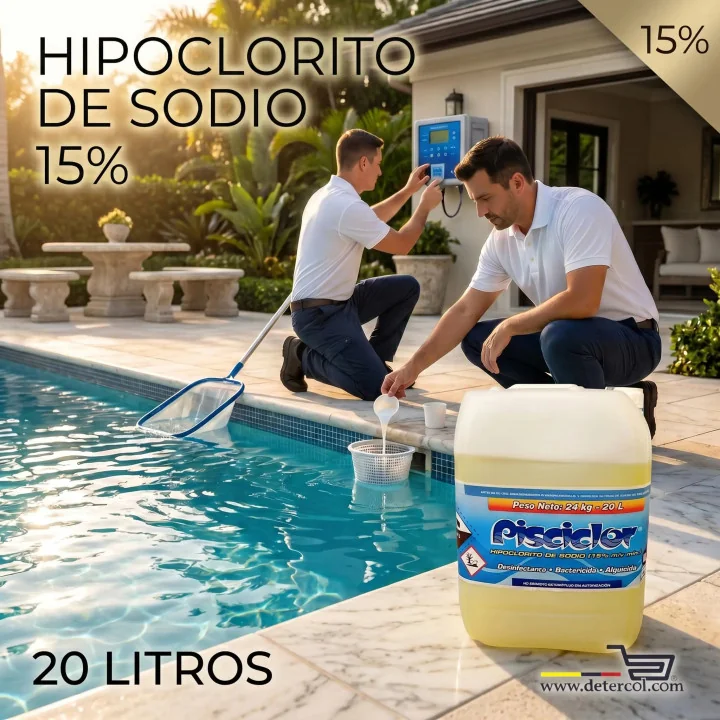 Hipoclorito de Sodio 15% 20L | Desinfectante y Blanqueador