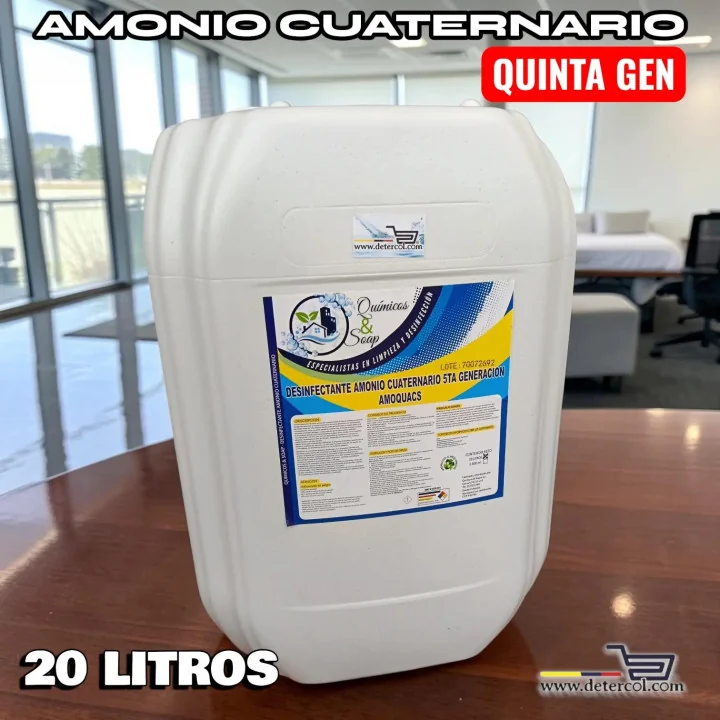 Amonio cuaternario quinta generación 20L | Desinfectante eficaz