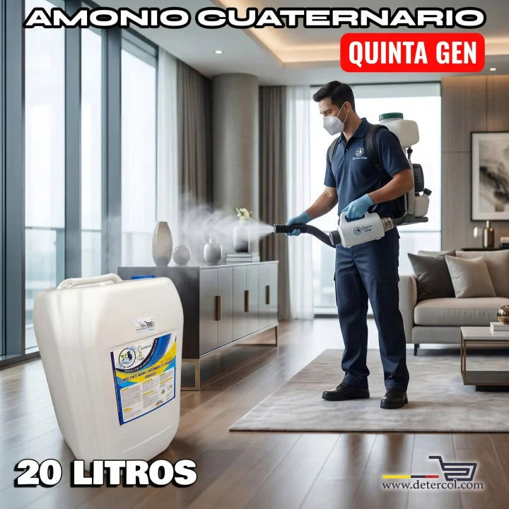 Amonio cuaternario quinta generación 20L | Desinfectante eficaz