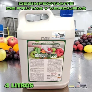 Desinfectante Saniquim 4L para Frutas y Verduras | Seguro eficaz