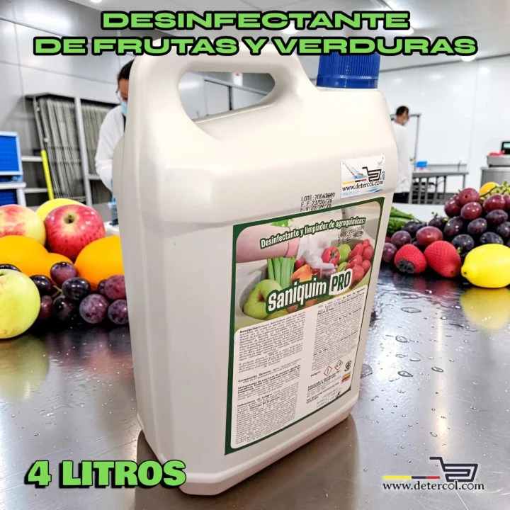 Desinfectante Saniquim 4L para Frutas y Verduras | Seguro eficaz