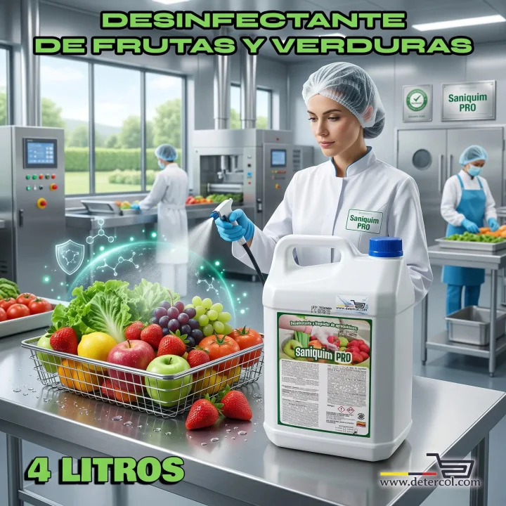 Desinfectante Saniquim 4L para Frutas y Verduras | Seguro eficaz