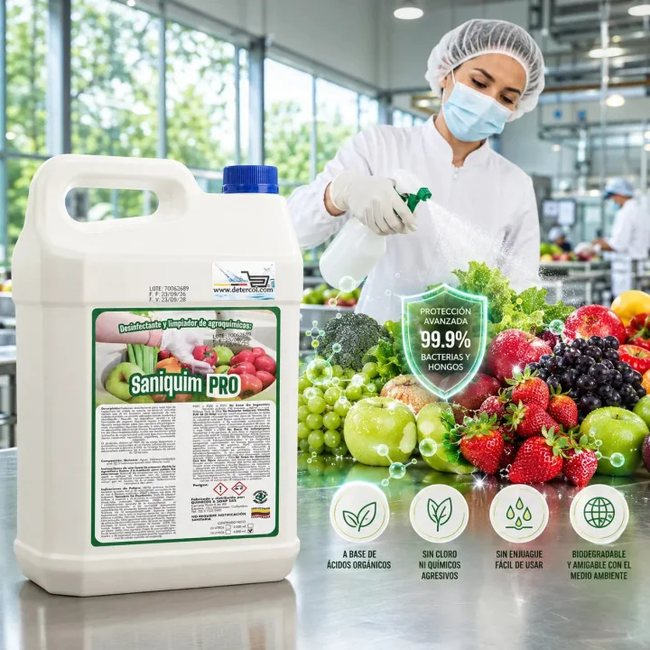 Desinfectante Saniquim 4L para Frutas y Verduras | Seguro eficaz