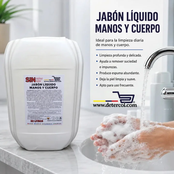 Jabón Manos y Cuerpo Neutro Sin Fragancia 20L